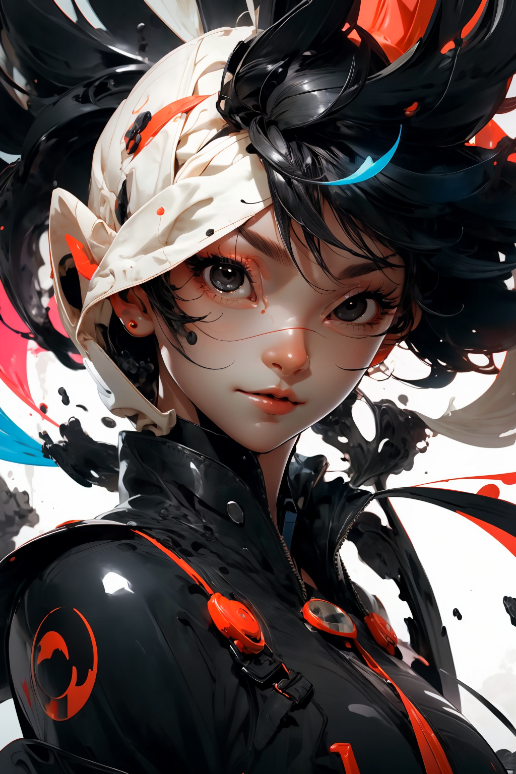 void fluid, (black eyes:1.5),
closeup, face, detailed, 
<lora:more_details:0.4>
 <lora:Cosmic anime-oil fusion v2:0.45> 
<lora:AnimeVibesV3:0.2> animevibes, 
<lora:3DMM_V11:0.5> 3DMM 
<lora:midjourney_20230624181825:0.45> midjourney ,
 <lora:LAS:0.1> colorful,
<lora:msw_locon-t2:0.7>
 <lora:wuxia2:0.5> gu, shiny, shiny hair, shiny skin, shiny clothes
