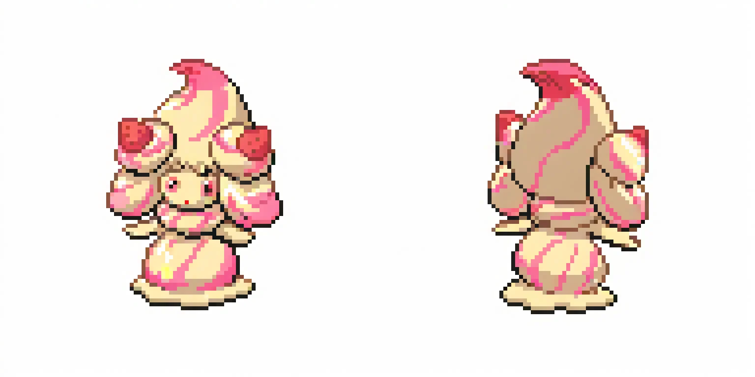 Alcremie
<lora:pkspbf_nb_v1:1>
<lora:Hyper-SDXL-8steps-lora_825548:.4> <lora:sdxl_lightning_2step_lora_315545:.3> <lora:sd_xl_turbo_lora_v1:.3>