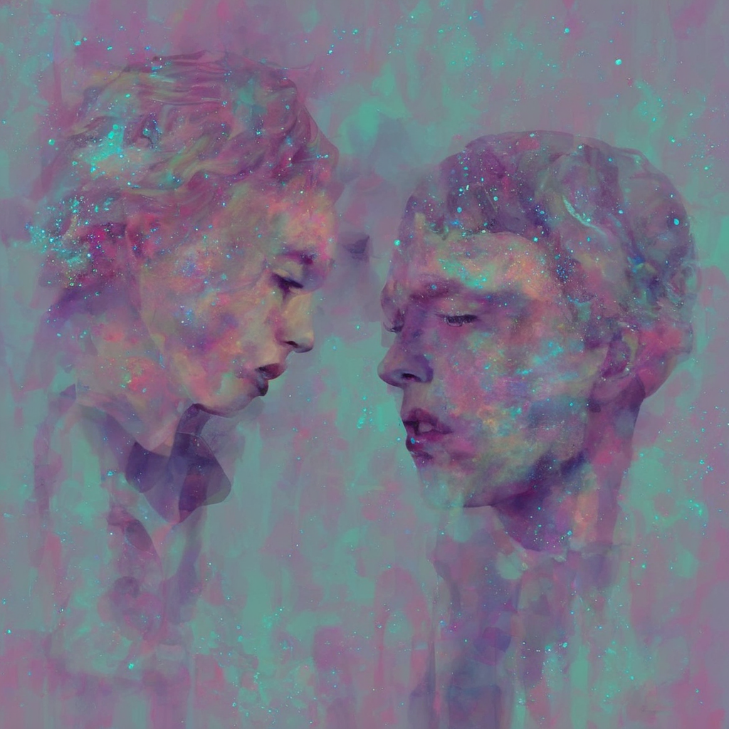 <lora:SDXL_Glittery_Portraits_Sa_May_V5:1> Glittery portrait ,  man and woman