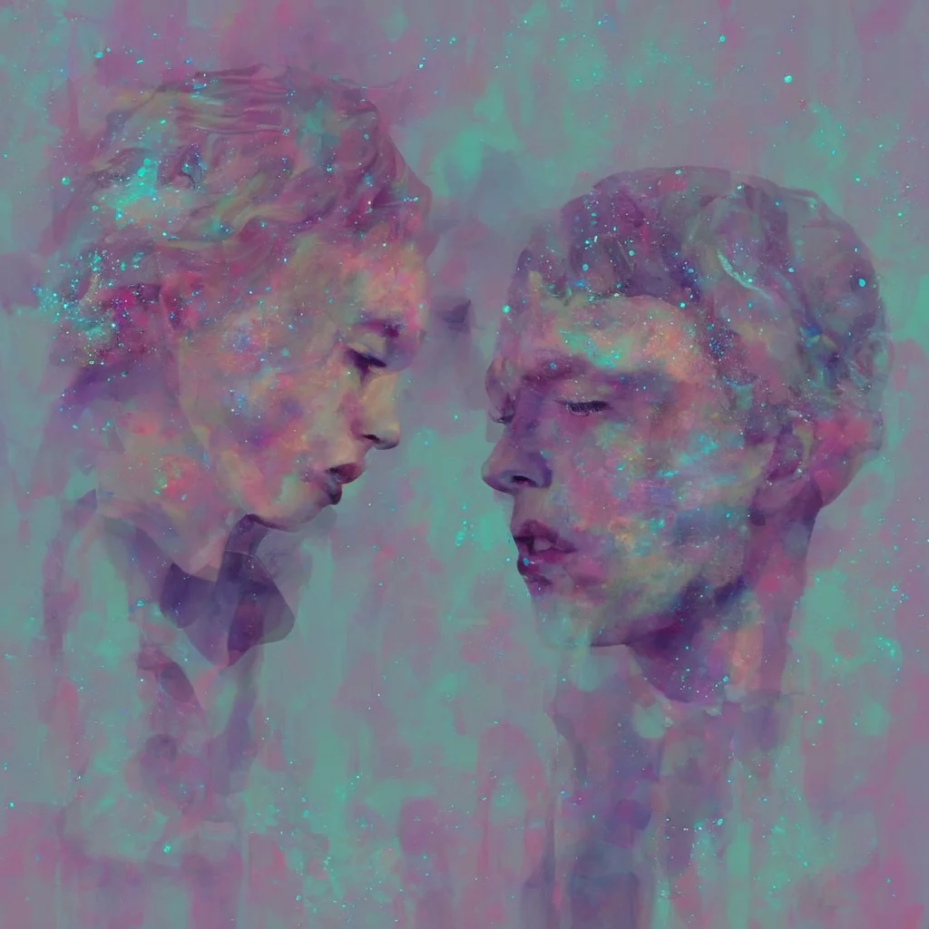 <lora:SDXL_Glittery_Portraits_Sa_May_V5:1> Glittery portrait , man and woman