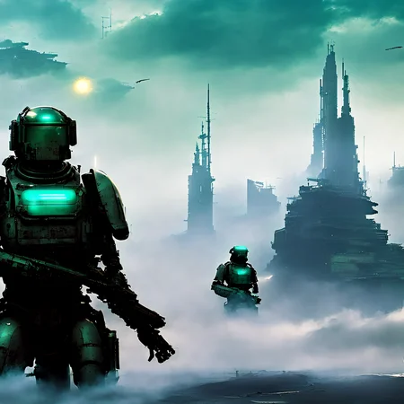 photo, [scifi:fantasy:4] a post-apocalyptic world ruled by robots, [fantasy:scifi:2], (to8contrast style:1) <lora:theovercomer8sContrastFix_sd21768:1> <lora:johnsondesuv2-e2:1>