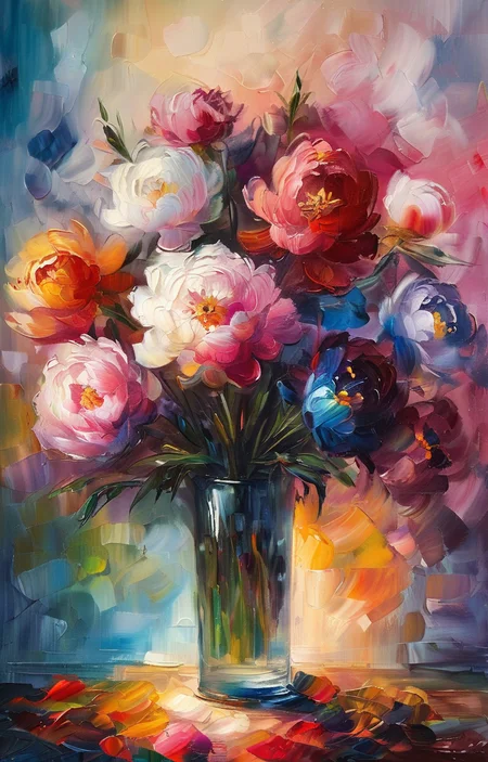 masterpiece,best quality,<lora:tbh438-sdxl:0.8>,illustration,style of Leonid Afremov
decaying peonies