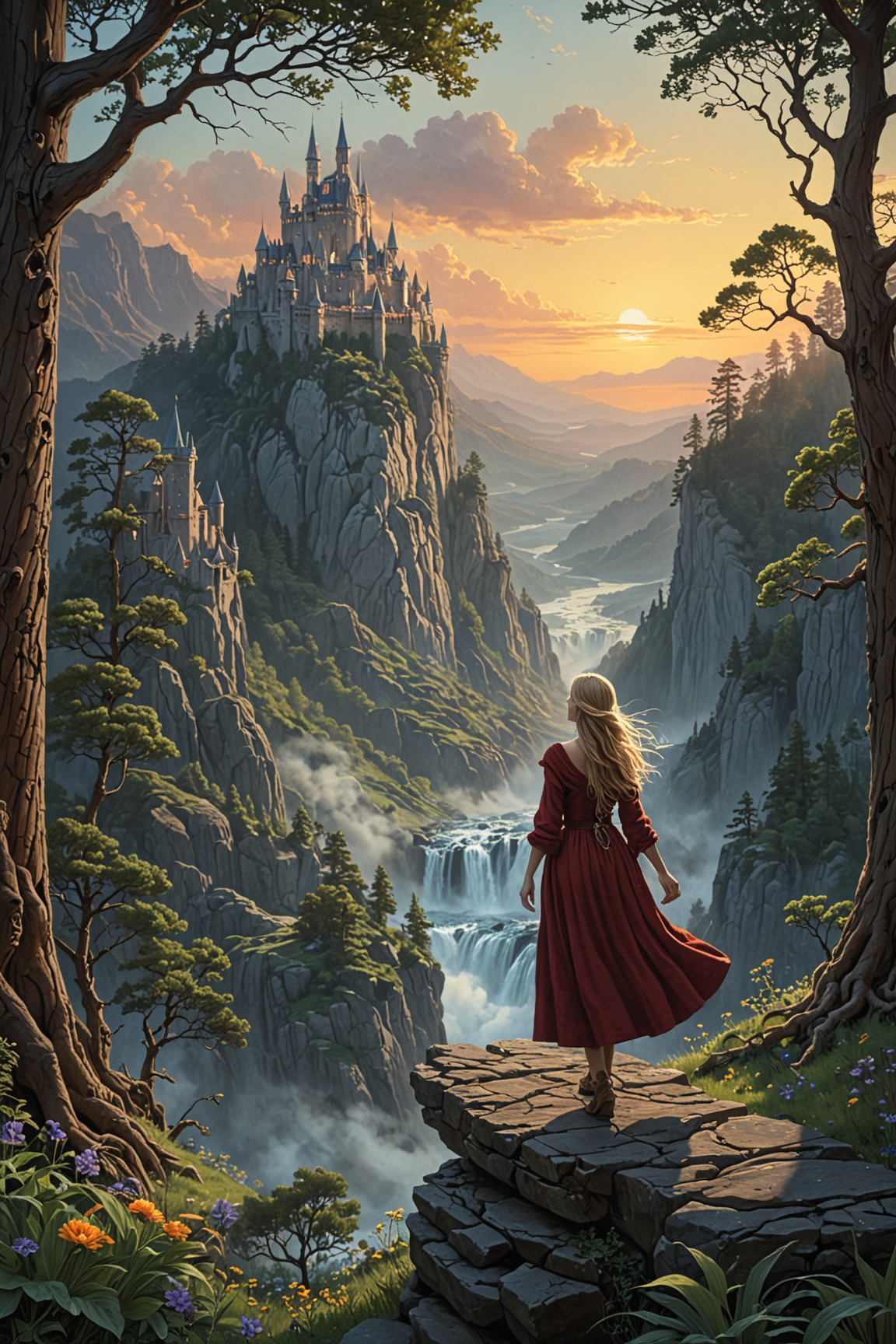 by Amanda Sage and Gabriel Isak in the style of Ted Nasmith and Matthew Pillsbury