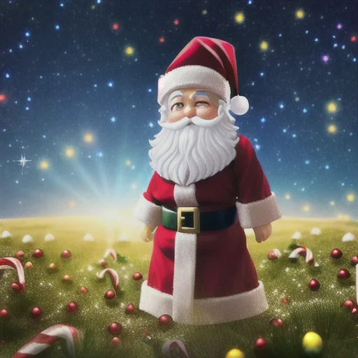 Perfectly-centered of  (((orna santa))) wizard 1man standing in flower meadow, beautiful eyes, highly detailed beard, ((dark fantasy)), intricate, natural lighting, stars,  high quality, 4k, cover photo, modern disney style