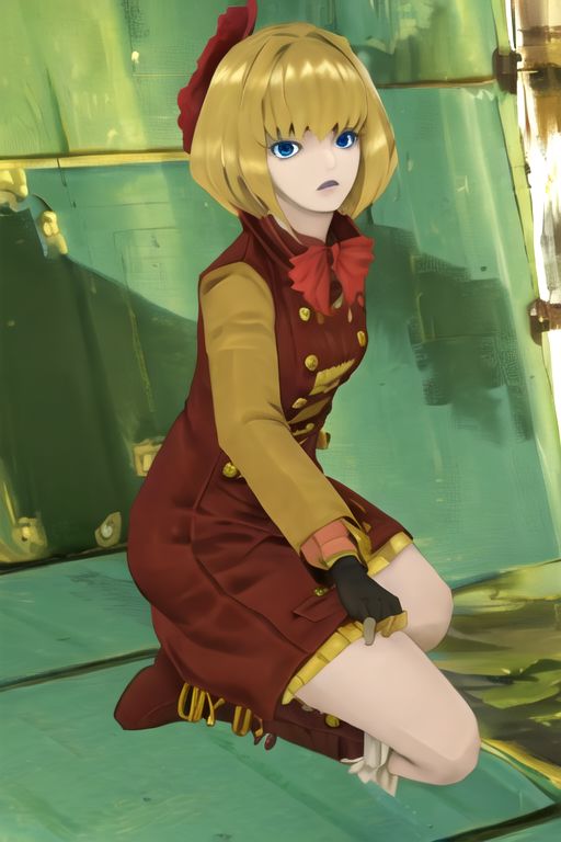 solo_focus, 1girl, (((masterpiece))), ((best quality)), ((ultra-detailed)), high resolution, absurdres, highres, ultra-detailed 8k unity wallpaper, 
chizurusmt, blonde hair, short hair, blue eyes, hair ornament, long dress, boots, gloves,