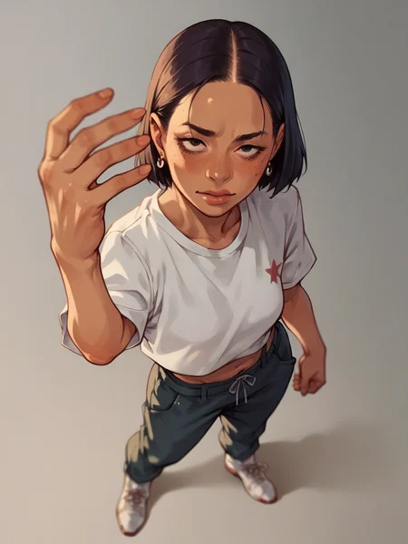 score_9, score_8_up, score_7_up, score_6_up, score_5_up, <lora:reachXLP:0.8> from above, reach, 1girl,
