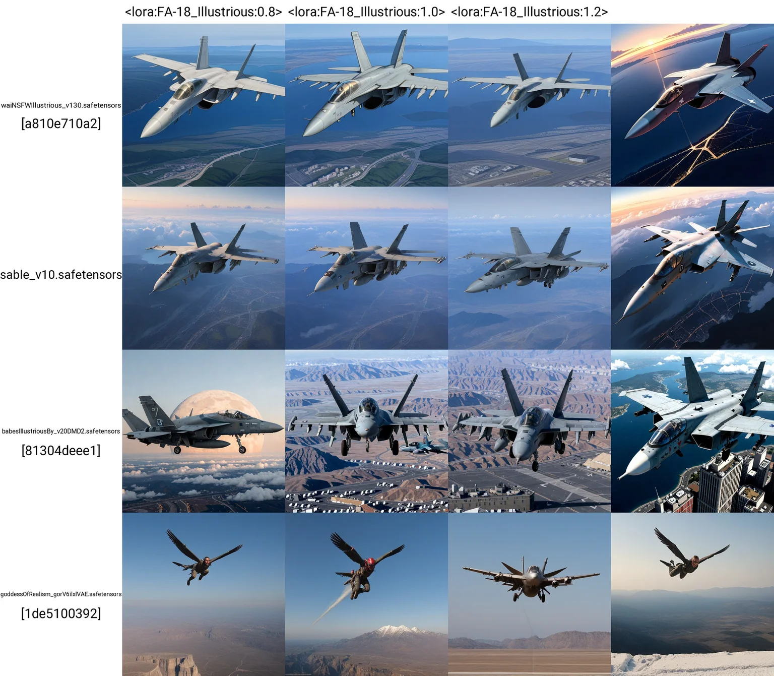 <lora:FA-18_Illustrious:0.8>, f/a-18,flying, cinematic visual,masterpiece,best quality,amazing quality