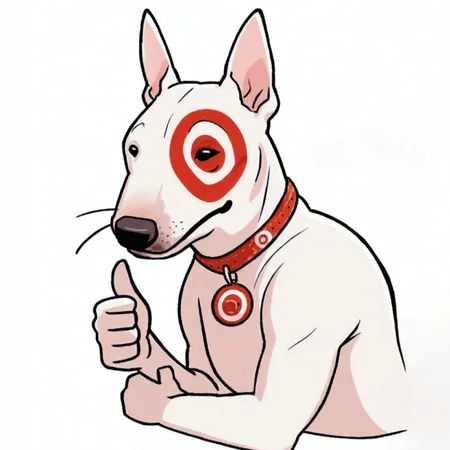 (masterpiece, highres, absurd res, very detailed, 2024, newest),tarbulls, bull terrier, solo,white background, thumbs up, upper body, 