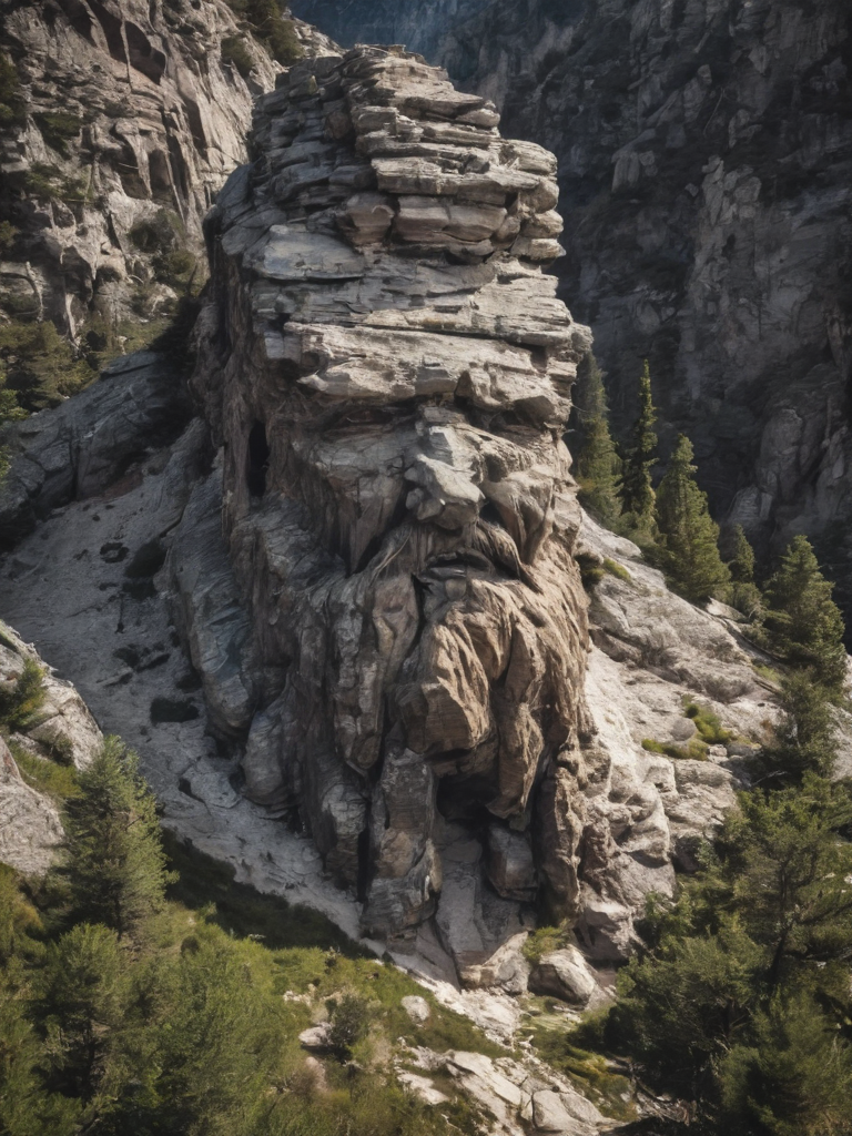 surreal, a strange looking mountain that has a weird chiseled rocky beard and a chiseled rocky mustache uncanny, deep shadows, random noise,   (landscape focus:1.1), <lora:- SDXL - brdanmu_ beard_mustache_hair_V2.0:.6>,