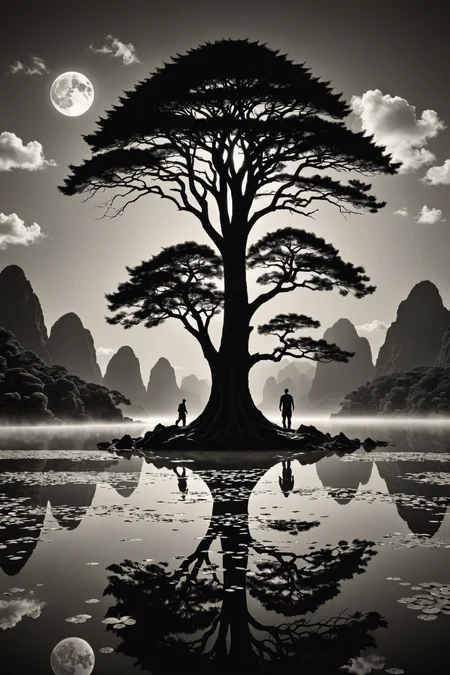 by  Jerry Uelsmann  and  F. Scott Hess in the style of  Don Hong-oai , photo  <lora:more_art:0.25><lora:clothing_slider:1.00><lora:huge_anime_eyes:0.85><lora:attractive:0.75><lora:great_lighting:1.00><lora:aesthetic:0.85><lora:photorealistic_portrait:0.85><lora:RMSDXL_Enhance:0.45><lora:RMSDXL_Creative:0.35><lora:RMSDXL_Photo:0.45><lora:RMSDXL_Darkness_Cinema:0.50><lora:XDetail_heavy:0.45><lora:perfect_eyes:0.15><lora:perfect_hands:0.15><lora:midjourney:-0.15><lora:looking_at_viewer:0.75>
