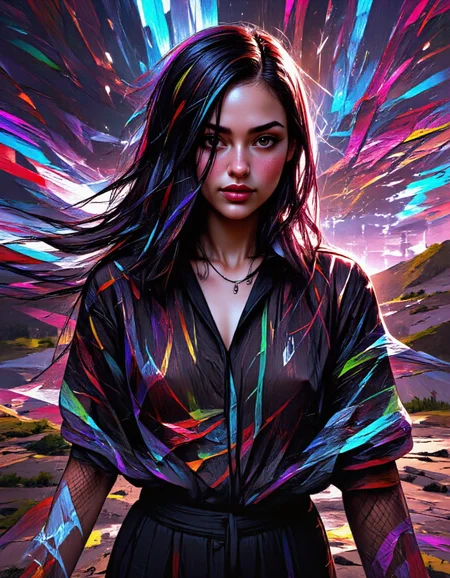 <lora:FluxMythP0rtr4itStyle:1> mythp0rt long hair woman <lora:flux_detailer:0.5> <lora:flux-scribble:1> xslx scribble <lora:stb:0.8> see, through, blouse, visible, breasts <lora:VQGAN_Style:1> digital, artwork, surreal, scene, style, swirling, vibrant, landscape