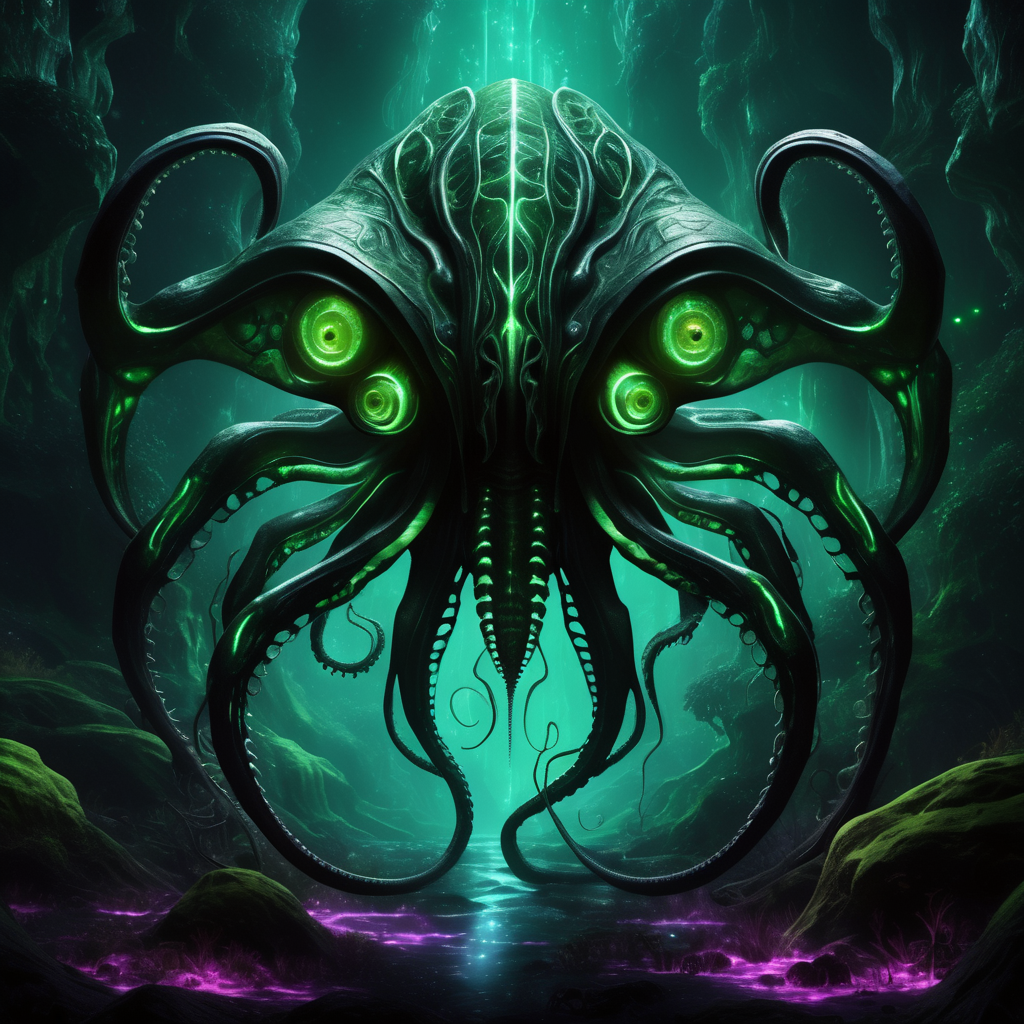 ((best quality)), ((masterpiece)), ((realistic,digital art)), (hyper detailed),DonMD34thM4g1cXL, magical,, Colossal Luminous Scaled Textured Ethereal, Octopod Trimanual, Plantigrade Appendages,  Tufted-Tailed, Smooth Skin, Pointed Ears, , <lora:DonMD34thM4g1cXL_v3.0-000015:0.85>