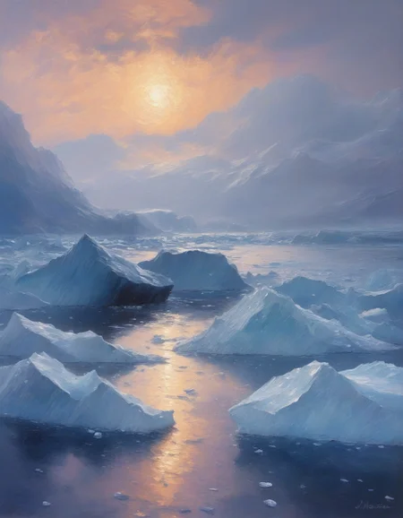 Claude Monet: (impressionist blur), (water reflections), (pastel hues), (organic brushwork),
crystalized warzone with photon-fossil soldiers,
Antarctic iceberg graveyard,
Hailstorm Weather,
Actinoform cloud patterns over ocean,
Civil twilight with urban lights,
Ice breakup on arctic rivers,
<lora:add-detail-xl:0.7>,
<lora:DetailMaximizer:0.3>,
<lora:brho:0.15> brho,
<lora:Deep_depth_of_field:0.3>,
<lora:extremely_detailed:0.8> extremely detailed,