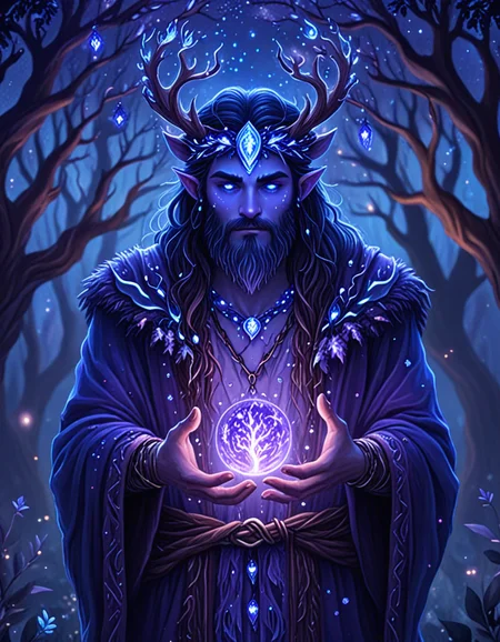 novuschroma14 style druid man at night, magical <lora:novuschroma14 style:1> <lora:sdxl_lightning_8step_lora:1>