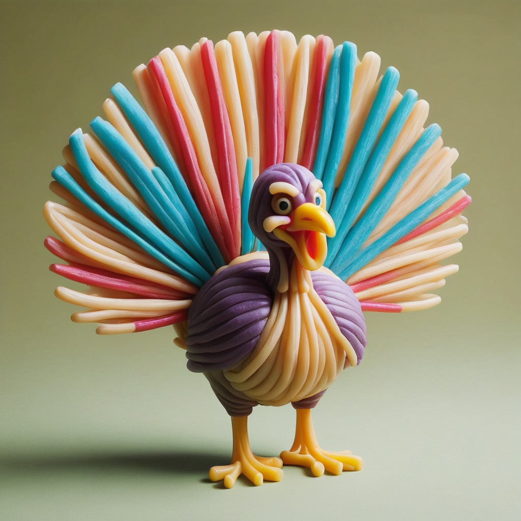 a turkey, ud0n<lora:ud0n:0.75>