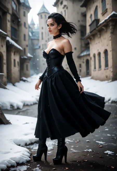 score_9, score_8_up, score_7_up, 1girl, chi-chi_(dragon_ball), dragon_ball, black_hair, black_eyes, side view, knees up, spotlight, intense focus, blizzard, heavy snow, outdoors, analogue photo, (style\d0f_v2.safetensors:0.8), (location\c4stl3_v2a.safetensors:0.8), outfit\g0th1c80dy5u1t.safetensors, (location\fbf.safetensors:0.5), <lora:style\d0f_v2.safetensors:0.8>, <lora:location\c4stl3_v2a.safetensors:0.8>, <lora:style\monochromeSEPhentaiSEPdoujin.safetensors:0.4>, <lora:style\h1k4g3_31j1.safetensors:0.4>