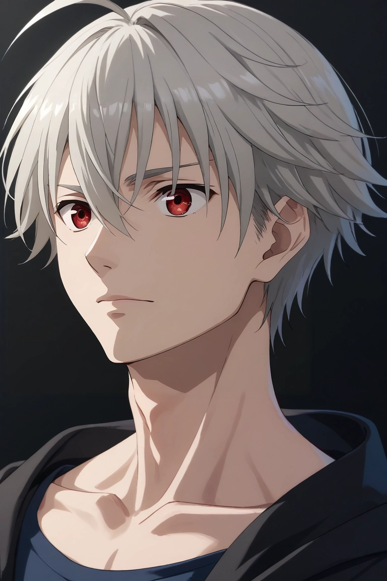 score_9, score_8_up, score_7_up, , rating_safe, intricate details, (realistic:0.6), , , 1boy, solo, male focus, <lora:yoshio_kobayashi_pony:0.74>, yoshio_kobayashi, grey hair, red eyes, short hair, hair between eyes, ahoge, , , <lora:sdxl_lightning_8step_lora:1>