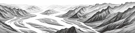 Create a highly detailed,technical drawing of the Yellow river of China,emphasizing precision and complexity in its design,The view should be panoramic,with focus on structural details and textural elements,similar to a technical schematic or a data visualization diagram,masterpiece,high quality,bigc,digital engraving,crazy detail,8k,(cash green),Diagonal lines are highlighted throughout the picture,<lora:aki-000004:1>,