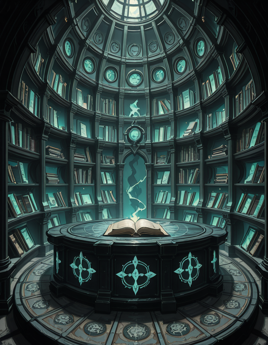 Buried deep within the necromancerâs fortress lies the Library of the Forgotten, an ancient, labyrinthine archive where no living hands have ever turned a page. The immense chamber stretches endlessly into the darkness, its towering bookshelves carved from obsidian and bone, spiraling upwards into unseen heights. The very air hums with an eerie resonance, filled with the whispers of knowledge long abandoned by the mortal world.
The shelves are packed with tomes bound in withered flesh, their covers etched with shifting runes that glow faintly with unholy light. Some books seem to breathe, their spines expanding and contracting like living creatures, while others are locked with chains of rusted iron, sealed by ancient curses too dangerous to be unleashed. Scrolls, brittle with age yet untouched by time, hover in the air, slowly unraveling and reforming, as if reading themselves in a silent, endless cycle.
At the heart of the library stands a massive circular desk, hewn from black stone and inlaid with veins of glowing green energy. Upon its surface, quills made from skeletal fingers hover above open grimoires, tirelessly transcribing forbidden knowledge in ink that shimmers like liquid shadow. Dust does not settle hereâonly the weight of forgotten secrets, pressing down like an invisible hand upon any who dare enter.
Above, the ceiling is a vast cosmic void, an endless expanse of swirling darkness where distant, malevolent stars flicker in unnatural constellations. Occasionally, something moves between the stars, a shape vast and unknowable, watching the library in silence.
In the farthest reaches of the chamber, towering stone monoliths stand, inscribed with ever-shifting text in a thousand dead languages. Some glow faintly, others pulse like beating hearts, their inscriptions rearranging as if whispering among themselves. The floor between them is covered in intricate ritual circles, their markings pulsating with a faint, necrotic glow, hinting at the presence of knowledge too terrible to be contained within mere books.
No footsteps ever disturb the silence, no voices break the eternal stillnessâonly the endless rustling of pages turning on their own, the quiet scraping of phantom quills, and the occasional, distant sound of something shifting among the shelves.
This is not a place of learning.
It is a tomb of knowledge, a repository of secrets too dangerous to be spoken, where books are not just readâthey watch, listen, and remember.
Style & Mood :
- Dark fantasy, gothic horror, necromantic aesthetics
- Cinematic, highly detailed, eerie lighting
- Infernal atmosphere, filled with shadows, glowing runes, and whispering books
- Inspired by the works of ZdzisÅaw BeksiÅski, H.R. Giger, and dark medieval occultism 
<lora:SDXLFaeTastic2400:0.4> <lora:extremely_detailed:0.4> extremely detailed,necromancer l1br4ry, <lora:necromancer_l1br4ry-i:1>, Masterpiece,best quality,hi res,8k,hi res,8k,award winning,(sharp focus, intricate, highly detailed),