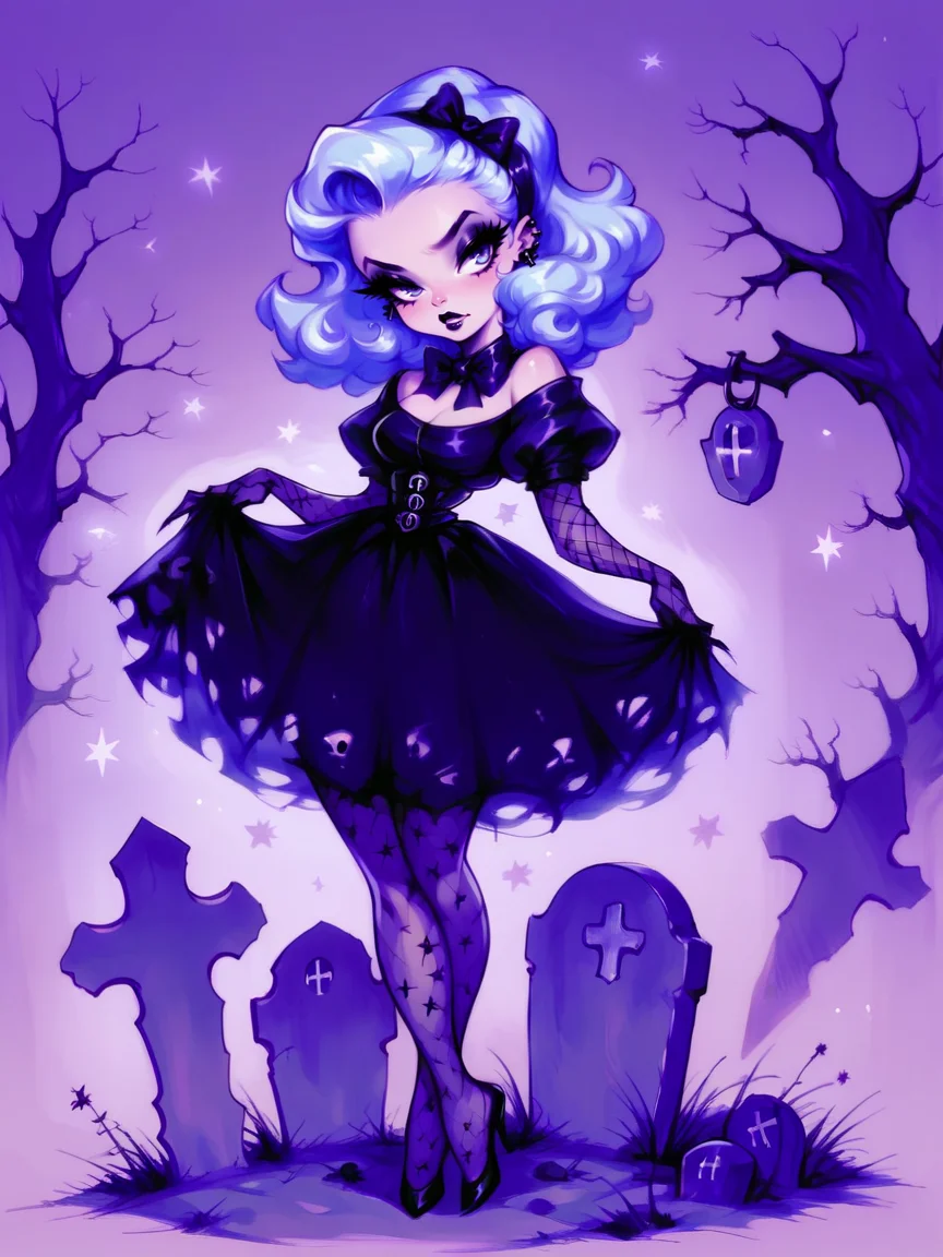 score_9, score_8_up, score_7_up, score_6_up, score_5_up, <lora:K33N3RXLP:1> k33n3r, 1girl, solo, gothic, tombstone,