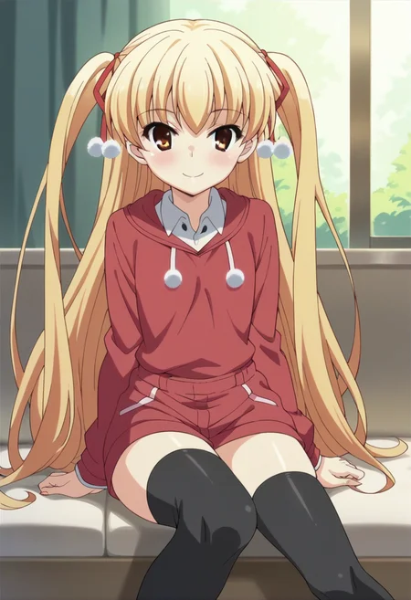 score_9, score_8_up, score_7_up, score_6_up, score_5_up, score_4_up , anime coloring ,BREAK source_anime, anime,
miut, miuhood, red dress, black thighhighs, ribbon, hair ribbon, <lora:PonyXL MiuT V3:1>
looking at viewer, smile,