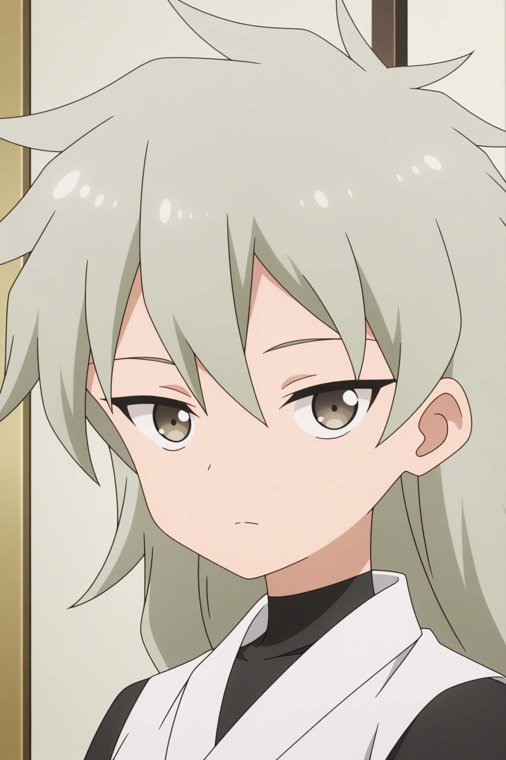 anime coloring, newest, masterpiece, Oniyuri, upper body <lora:Kunoichi_Tsubaki_no_Mune_no_Uchi_-_Oniyuri_-_illustrious:0.8>