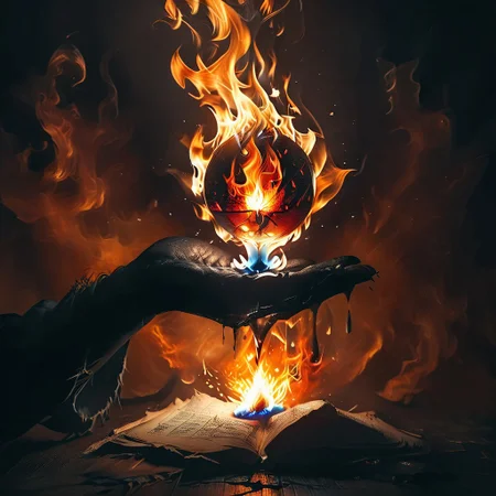 macro close up hand, close-up, <lora:flame silhouette:1>,  <lora:flame:1>, <lora:copax magician:1>, flame,
only hand, no face, no head,
hand with fireball, magic fire ball, fireball,  hend hold fire,
8k, hyperrealism, masterpiece, high resolution, best quality, ultra-detailed, super realistic, Hyperrealistic art, high-quality, ultra high res, highest detailed, lot of details, Extremely high-resolution details, incredibly lifelike, colourful, soft cinematic light,