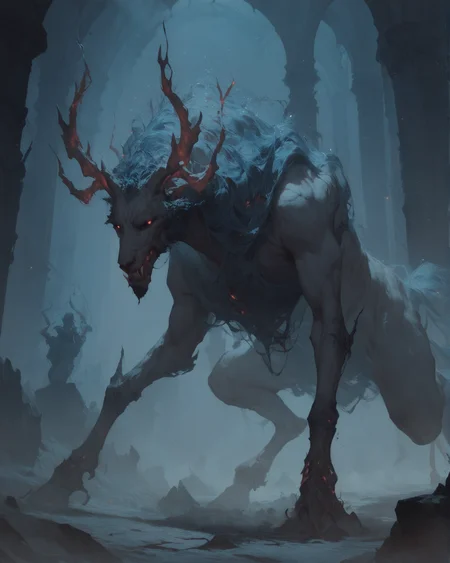 score_9, score_8_up, score_7_up, score_6_up, night, dense atmosphere, moody <lora:Radiant_Darkness:1> Radiant Darkness <lora:Concept Art Twilight Style SDXL_LoRA_Pony Diffusion V6 XL:0.8> <lora:add-detail-xl:1> <lora:RMSDXL_Enhance:2>, Transcendent, ethereal, otherwordly, dreamlike, dreamy, atmospheric, Phantasmagorical, Spectral,