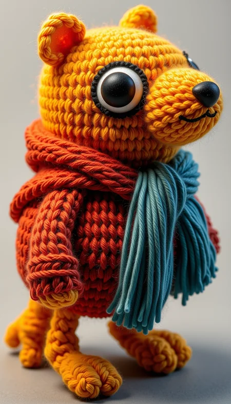 Made out of wool, a