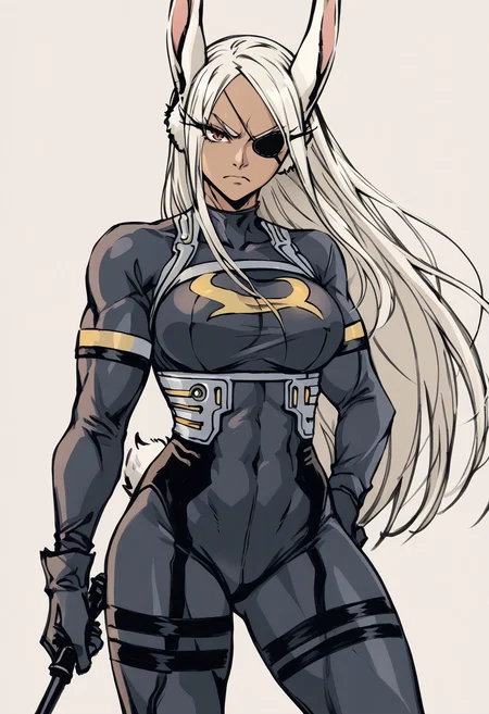 score_9, score_7_up BREAK sketch,mirko,eyepatch,serious,spy,military,bodysuit <lora:Yoji:1>