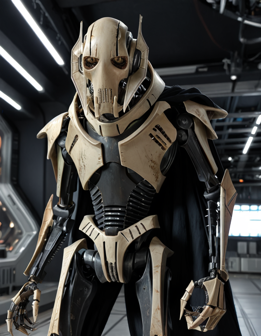 <lora:General_Grievous_Pony:1> General_Grievous, on a spaceship