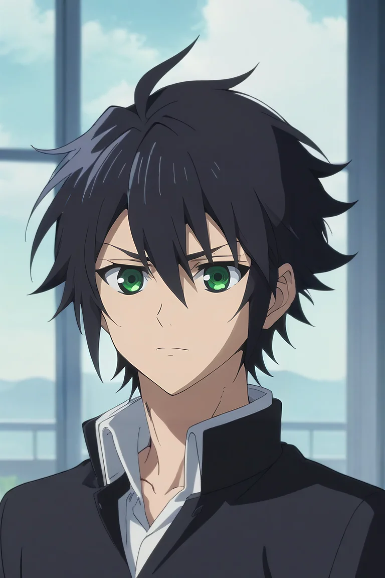 score_9, score_8_up, score_7_up, source_anime, intricate details, anime screencap, anime coloring, official style, , , depth of field, 1boy, solo, male focus, <lora:yuuichirou_hyakuya_pony:0.86>, yuuichirou_hyakuya, black hair, green eyes, short hair, hair between eyes, , The Island of Dreams: A place where all your deepest desires come true, , <lora:sdxl_lightning_8step_lora:1>