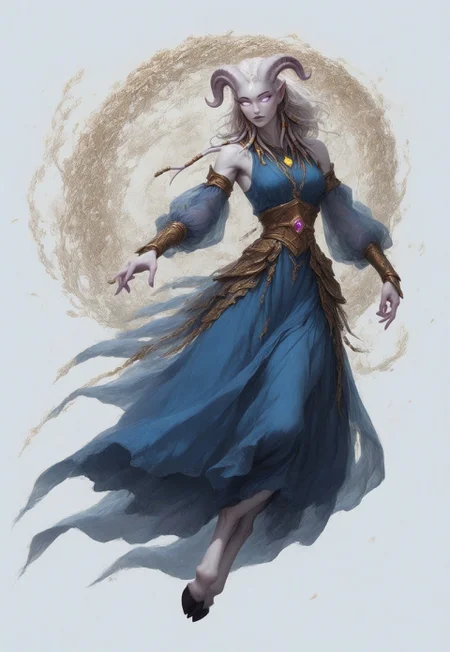 (absurdres, highres, best quality, masterpiece:1.4), 
score_9, score_8_up, score_7_up, score_6_up, 
detailed, 
detailed body, 
detailed face, 

(culDraenei, 
female, 
purple eyes, 
no sclera, 
no pupils, 
athletic, 
tall, 
slim, 
pale skin,
grey skin, 
long ears),

loose long blue dress,  
yellow pendant, 
sleeveless, 

cheerful, 
(((full body))), 
posing, 
floating, 

(((white background, plain background))), 
(((no objects in background)))