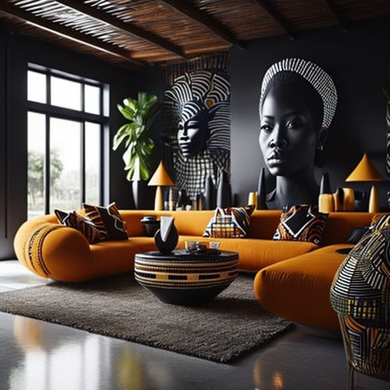 <lyco:African_style_interior_design_Sa_May:1.0> afrocentric-interior-design