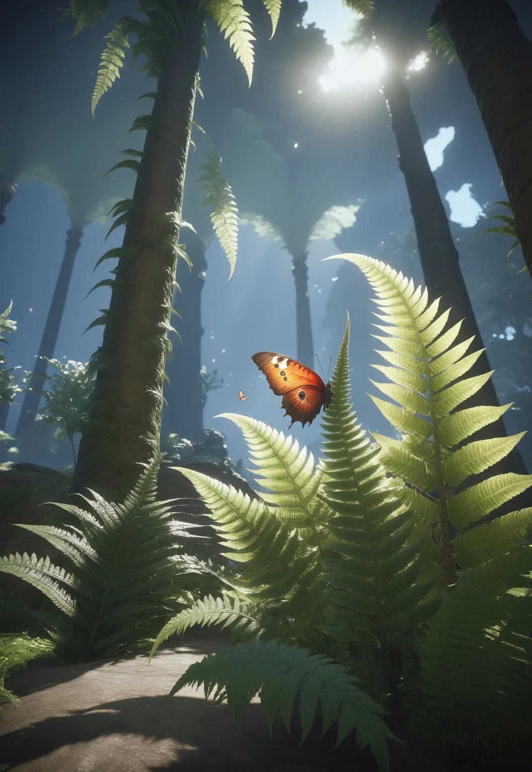 SDXL_POS, fern ,butterfly, Final Fantasy XIV