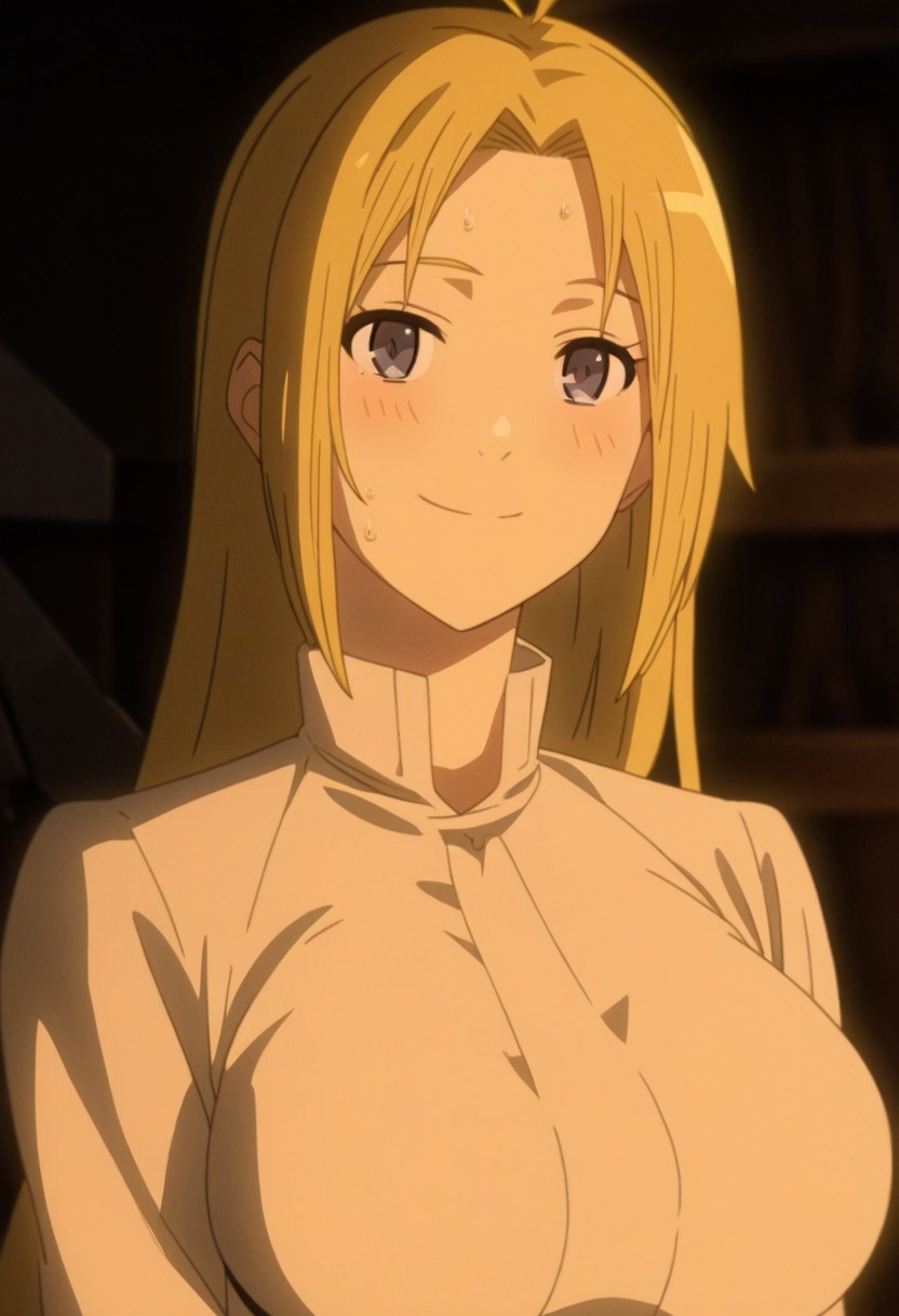 score_9, score_8_up, score_7_up, score_6_up,High res, absurdres,Detailed background,detailed face,absurd res,4K,8K, HD,Good anatomy,Great Anatomy,High Quality,Ultra HD,Best Quality,source_anime,uncensored,BREAK,1girl,zenithg,blonde hair,smile,blush,breasts,solo,looking at viewer,anime coloring,large breasts,long hair,closed,mouth,bangs,sweat,parted bangs