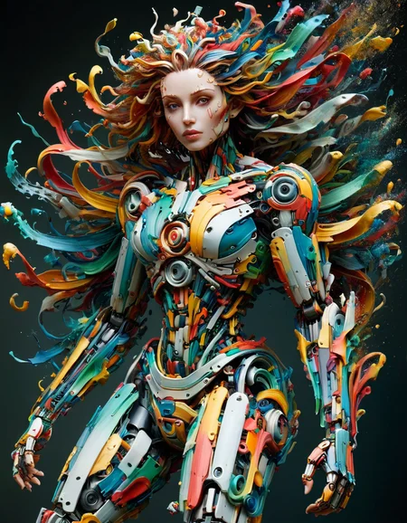 masterpiece,best quality,bio-robot,glassy texture,mechanical core,conduit,tubes all over her,medusa's <lora:ral-drptpl:1> ral-drptpl
