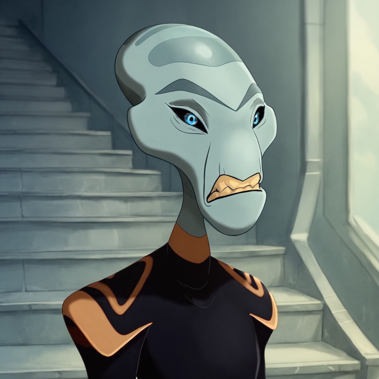 score_9,score_8,score_7,source_furry,
<solo:1.5>,
<1girl:1.5>,
gr4nd_counc1lwom4n, alien, grandcouncil_alien_lilo, grand_council_alien, 1girl, alien girl, mature female,solo,blue eyes, black sclera, blue eyes,
gr4nd_counc1lwom4n, grandcouncil_alien_lilo, grand_council_alien, 1girl, alien, alien girl, mature female, official art, official style, safe, solo, 1boy, colored sclera, female focus, colored skin, upper body, teeth, stairs, blue eyes, clenched teeth, bald, blurry, looking at viewer,
<lora:Grand_Councilwoman_Pony_SDXL:1>