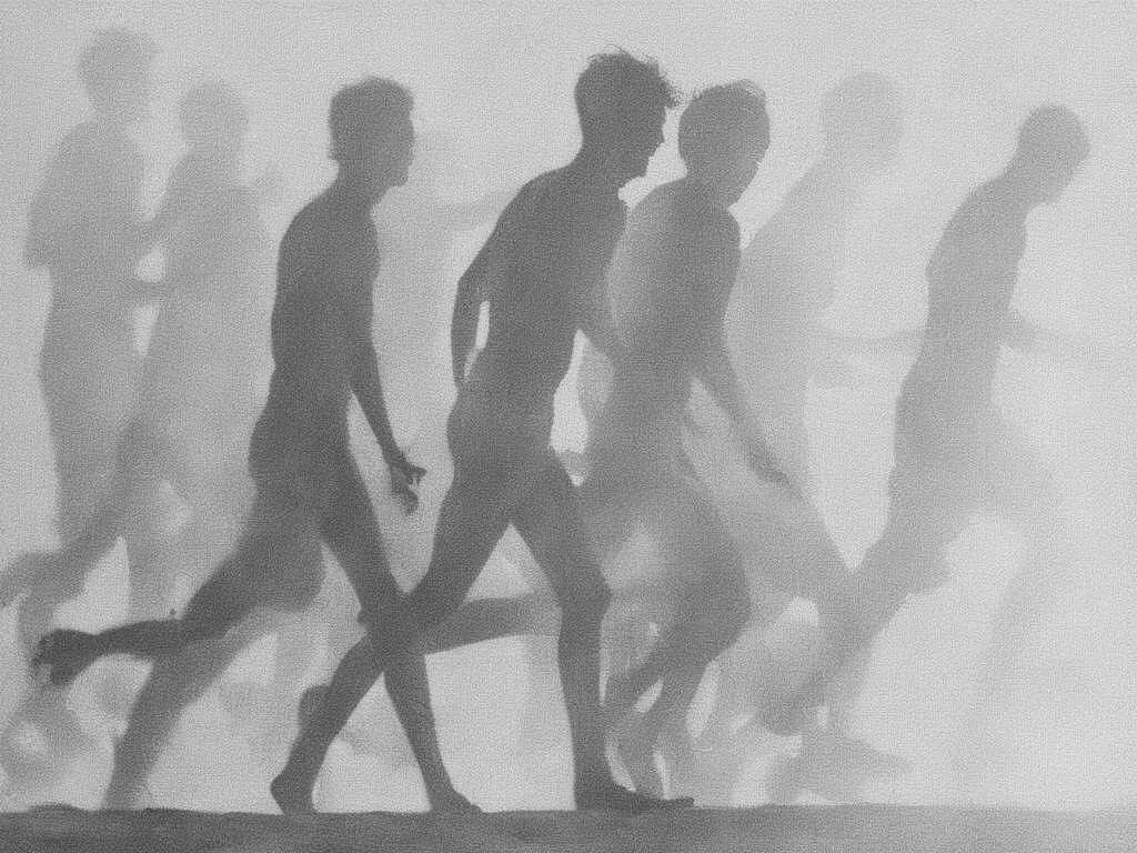 <lora:SDXL_feelings_Sa_May-v5:1> feelings, a couple of people walking on a beach