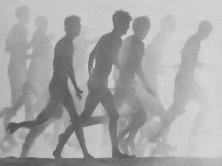<lora:SDXL_feelings_Sa_May-v5:1> feelings, a couple of people walking on a beach