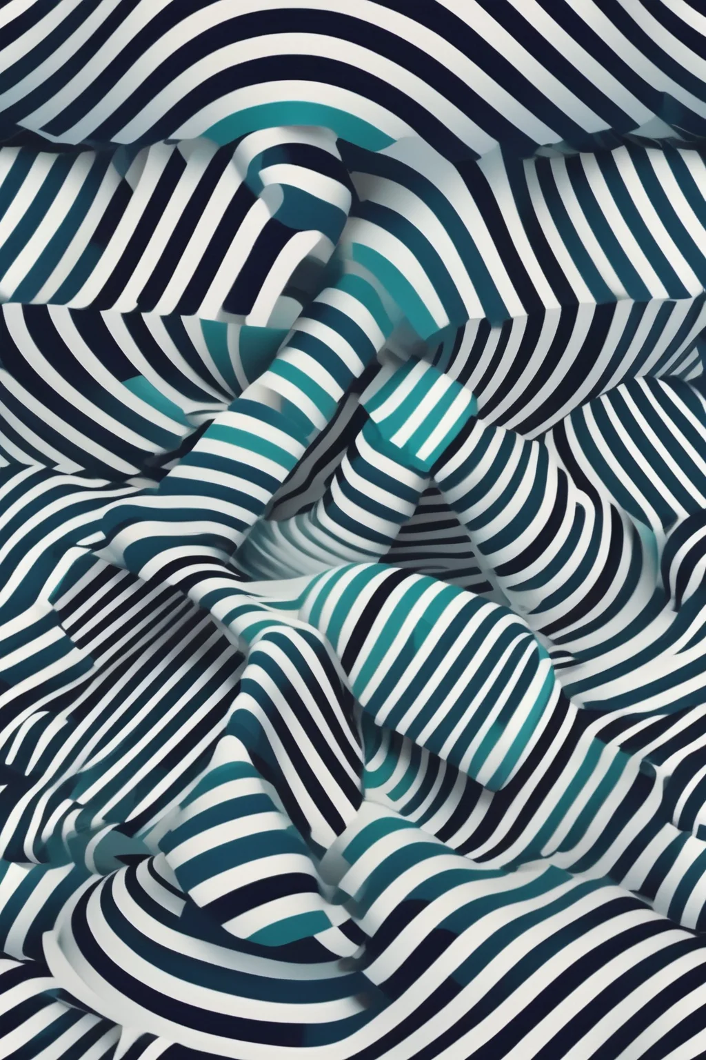 <lora:Op Art:1>Op Art - A seamless digital pattern that bends the mind with its intricate interplay of abstract shapes and surreal forms, blending effortlessly into each other in a continuous loop. The design incorporates elements of optical illusions, creating a sense of depth and movement that draws the viewer in and stirs the imagination. The color palette is bold and dramatic, further enhancing the sense of illusion and adding a layer of complexity to the pattern. Each element is carefully crafted to align perfectly with the next, creating a hypnotic, repeating design that seems to extend infinitely in all directions, challenging perceptions and engaging the viewer with its enigmatic allure, white, lemon yellow, teal green, light blue, dark blue