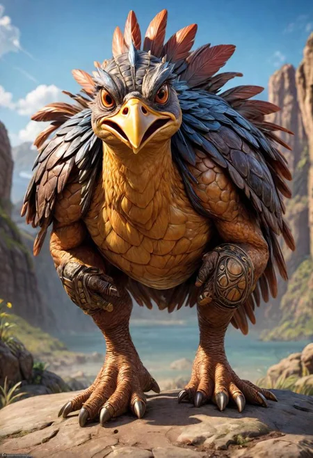 masterpiece, best_quality, ultra-detailed, very detailed, nsfw, shallow depth of field, (skin texture), (realistic texture skin), 
breathtaking, hyperrealistic, hyperdetailed, maximum fidelity, ultra high detail, ultra HD, Panavision Millennium DXL2 8k professional RAW photography gigantic rock chicken head and neck, turtle shell body, 2 legs, <lora:LoromXL_Druidic_Naturalism_v1:0.3>, luminous reflections, rtx on, subsurface scattering, dynamic hdr tone mapping, volumetric lighting, screenspace reflection, Physically-Based Rendering, Unity Wt environmental water
covered in druidic rock armor, luminous reflections, rtx on, subsurface scattering, dynamic hdr tone mapping, volumetric lighting, screenspace reflection, Physically-Based Rendering, environmental stone