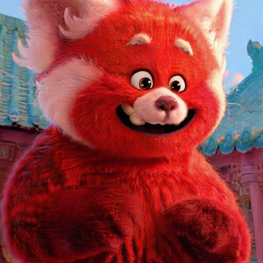 adorable, White ears, red fur, Adorable, Fluffy, Mei Lee, fluffy