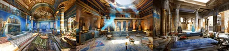 (otherworldly, otherworldly atmosphere, otherworldly appearance), highly insanely detailed, masterpiece, top quality, best quality, highres, 4k, 8k, RAW photo, ((ancient egyptian theme:1.2)), Hong Kong structure, structure, 
(mystical theme), mystical gatmosphere, arcane sanctuaries, otherwordly aura, 
(long_hair, long hair, random colors hair, glowing hair, hair over one eye, long messy hair), 
(eyelashes, eyeliner, eyeshadow, eyelashes, long eyelashes), 
collar, earrings, jewelry, necklace, armlet, 
tentacle, (underwater), nsfw, 
Homestay, Resort, (Guest House:1.1), 
building, structure, swirling energy, 
action pose, 
drunk, 
high-heels, 
reflection, reflective floor, 
shawl, 
abandoned building, shopping mall, overgrown with vegetation, [volumetric fog], cinematic lighting, colorful, colourful, 
belly bottom, erotic lingerie, 
((dune)), steep, sandhills, 
HDR, ((photorealistic)), professional light, cinematic lighting, fashion photography, ambient lighting, face lighting, <lora:detail_slider_v4:1>, Fantasy picture, OverallDetail, ancient roman room with a statue and candles in it and a bed in the middle of the room with a blue blanket on it and a blue blanket on the floor, RomInt, <lora:RomanInterior-10:0.8>, epiCPhoto, (fantasy world)