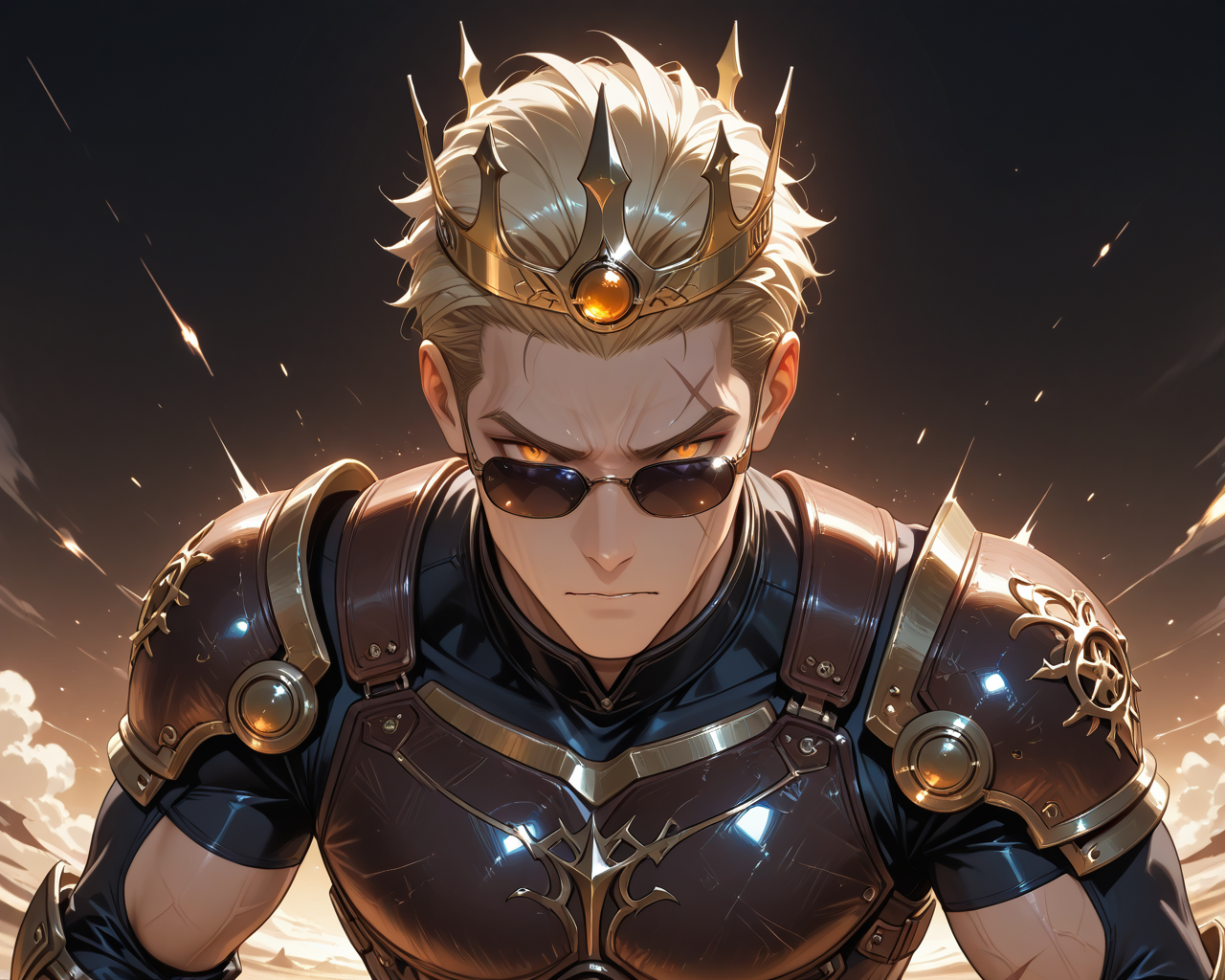 IllusP0s, PonyScores7, source_anime, ah1, IllustriousQual, interesting, exciting, spectacular, wonderful, amazing quality, absolutely eye-catching, very awa, <lora:animagineXL40_v4Zero_aqm_complete_v1:0.3>, <lora:ðð¡ð_ð¨ð§ð¥ð²_ðð¨ðð_ð²ð¨ð®_ðð¯ðð«_ð§ððð_v2_å¿è¦ãªã®ã¯LoRAã ã_by_CHROMEKIDD:0.3>, HANA4, <lora:Anime_Aesthetic_Wallpaper_Style_IllustriousXL:0.3>, aniwall,
BREAK <lora:xl_more_art-full_v1:0.2>, <lora:aesthetic_anime_v1s:0.2>, <lora:EpicF4nta5yXL:0.2>, <lora:detailxl:0.2>, detailxl, <lora:Fant5yP0ny:0.2>, amazing quality, best aesthetic, absurdres, illustration, Volumetric_Lighting, ultra-detailed, very aesthetic, intricate details, best_quality, lazypos1, <lora:Add_Details_v1.2:0.2>, <lora:quality_modifiers_masterpieces_v1:0.2>, <lora:ZootPonyAnime_V1_r2:0.2>, <lora:Bestifacator2:0.2>, anime style,
BREAK (((flicking hair with dramatic turn))), <lora:DynamicPoseIL2att_alpha1.0_rank4_noxattn_900steps:0.8>, dynamic pose,
BREAK Stable_Yogis_PDXL_Positives, AS-Adult, <lora:Complicated fantasy portrait - XL Pony V2.0:0.2>, <lora:HDA_Detailer:0.3>, AS-MidAged, (((Thumbnail collage))),
BREAK (((<lora:albertwesker-guy-PONYv1:0.8>, albertwesker, (1boy:1.8), toned, athletic, fit, mature male))), fair skin, scars on body, <lora:shinyskin2:0.2>, glistening skin, <lora:perfection style:0.2>, perfection style, perfection, five fingers, five toes,
BREAK (((Regal Amazonian sand dune battle armor, golden crown))), ((sunglasses:1.3)), 
BREAK ((slicked back hair, (short hair:1.7), blonde)), <lora:hairdetailpxl:0.2>, hairdetailpxl, 
BREAK ((angular face, sharp_featured face, handsome, charming, alluring)), slit pupils, orange eyes, expressive eyes, <lora:perfect-eyes:0.4>, perfecteyes, EyesHD, <lora:DetailedEyes_xl_bdsqlsz_V1:0.2>, <lora:Eyes_Lora_Pony_Perfect_eyes:0.2>, <lora:focusoneyes:0.2>, <lora:cinematic eye color style illustrious v1:0.2>, <lora:Eyes_High_Definition:0.2>, EyesHD,  <lora:fdsf:0.3> HDEYES, <lora:eyes_enhancer_V3:0.3>,
BREAK (((focused, intense glare, apathetic, contemptuous))), <lora:Expressive_H:0.2>, Expressiveh, <lora:Emotional_Anime_Expressions_PonyXL_Concept:0.2>, emotional, <lora:Best_Facial_Expression_LoRA_PONY:0.2>, looking at viewer, <lora:Detailed expressive EXEV style -XL Pony V1.0:0.2>, FaceDetail,
BREAK (((a mysterious steampunk carnival, with hidden attractions, masked performers, and an air of enigma and excitement))), <lora:Background Detailer - SDXL:0.2>, dynamic angle, 4k, 8k, Ultra HD, Masterpiece, Best quality, Detailed background, foreshortening, extreme perspective, <lora:Add_more_details_V2_XLpony:0.2> full_details, <lora:background-type1:0.2>, <lora:AddMicroDetails_Illustrious_v3:0.2>, addmicrodetails, SmoothNoob_Quality, <lora:ani40o_stabilizer_v0.6:0.6>,