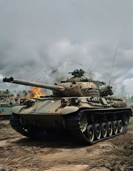 score_9, score_8_up, score_7_up, source_real,realistic, photorealistic, BREAK <lora:detailed_notrigger:1> <lora:zy_Detailed_Backgrounds_v1:1> extremely detailed, detailed background,
,Type61MBT, military vehicle, tank, ground vehicle, military, no humans, caterpillar tracks, motor vehicle, vehicle focus, cannon, firing from cannon, smoke, turret, machine gun, sky, weapon <lora:BDpony_Type61MBT_V1-20160:1>, fireing, BREAK