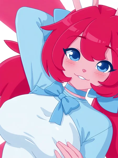 detailed background, shiny skin, posing, rating safe,
<lora:reverie.pony:1>,
reverie,
large breasts, 
clothed girl, long sleeves, 
half-closed eyes,