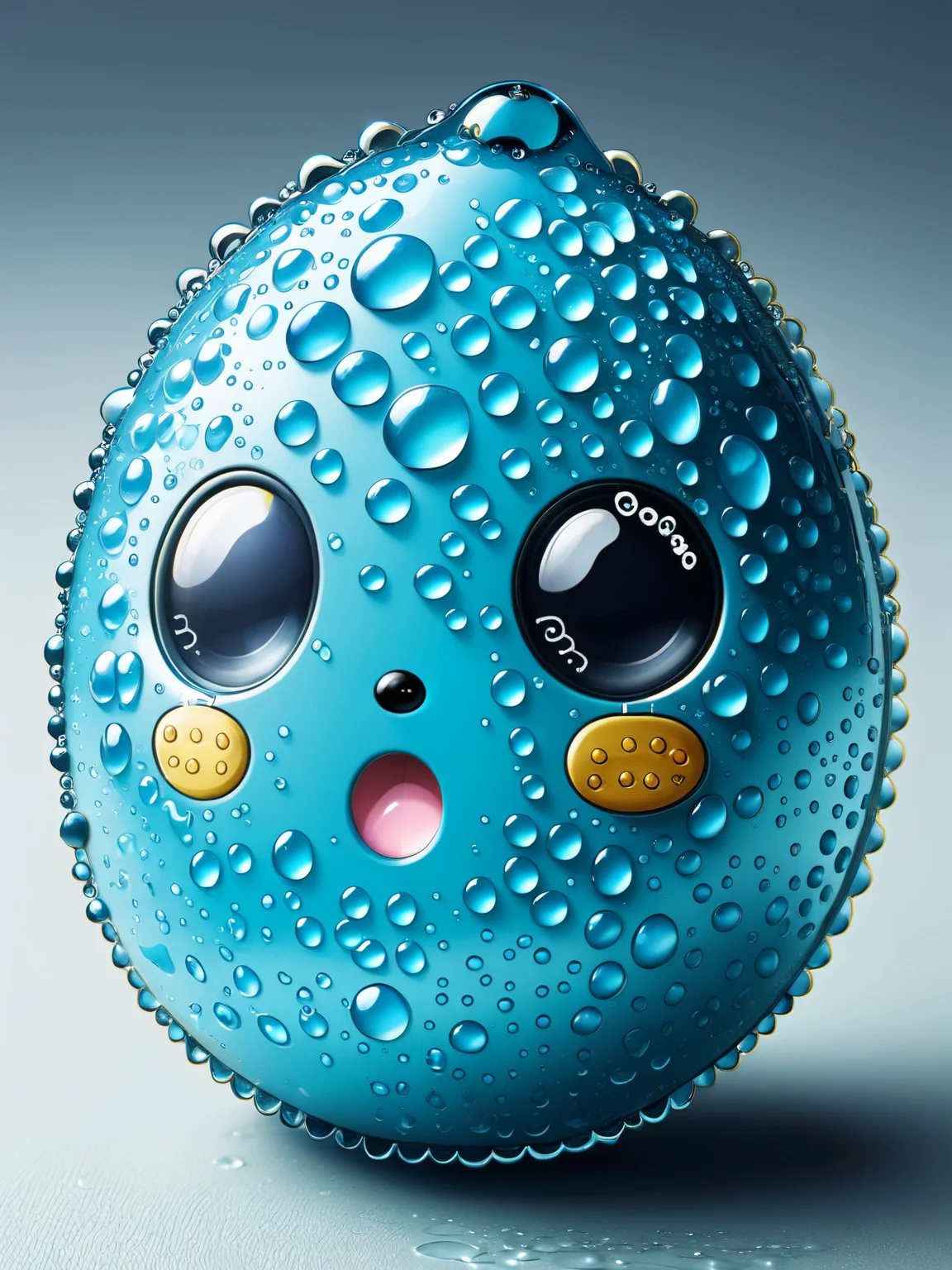 a ais-waterdrops Tamagotchi  <lora:Waterdrops_Style_SDXL:1>