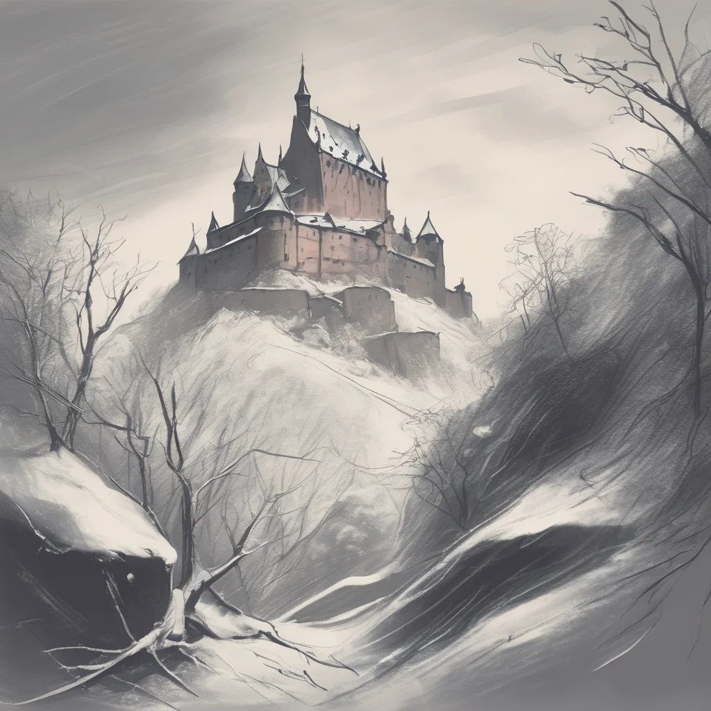 sketch, a painting of a dragon destroy Haut-Koenigsbourg castle :: snow blizzard, forest, castle on the hill
<lora:sketch_style:1>
