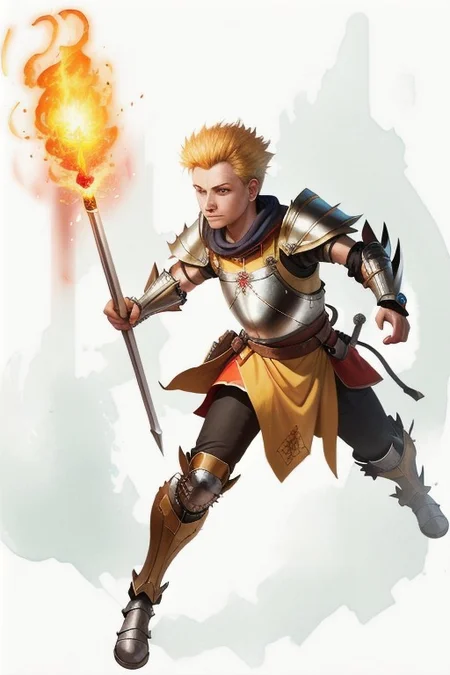 Fire Lance - A metal tube filled with gunpowder and shrapnel that was lit and fired by hand., MagicItem_v1, medieval looking weapon, shoulder brace, hand grip,